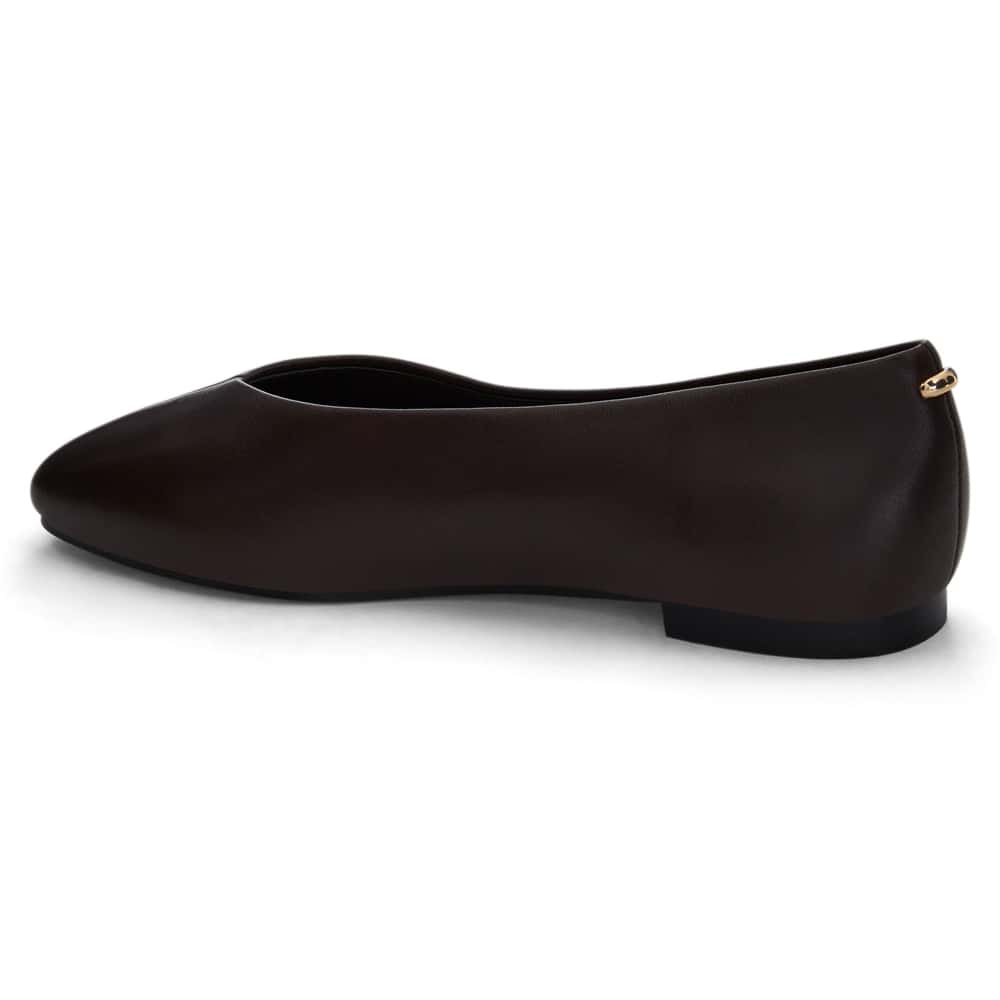 Tune Ballet Flat in Chocolate  Leather