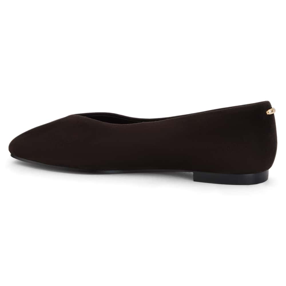 Tune Ballet Flat in Chocolate  Suede