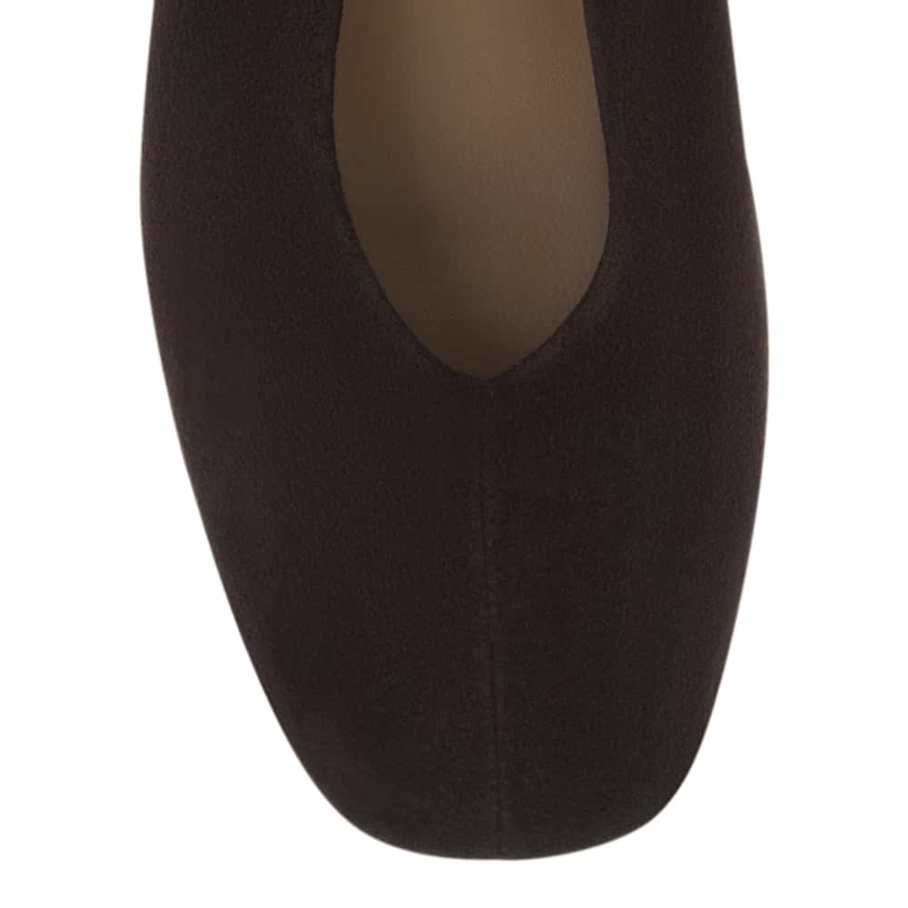 Tune Ballet Flat in Chocolate  Suede