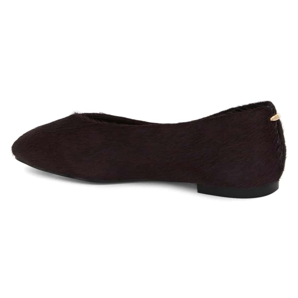 Tune Ballet Flat in Wine Pony Pony Hair