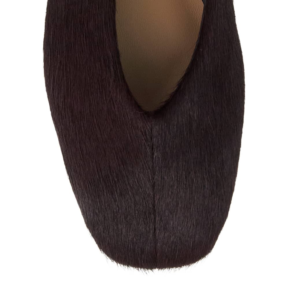 Tune Ballet Flat in Wine Pony Pony Hair