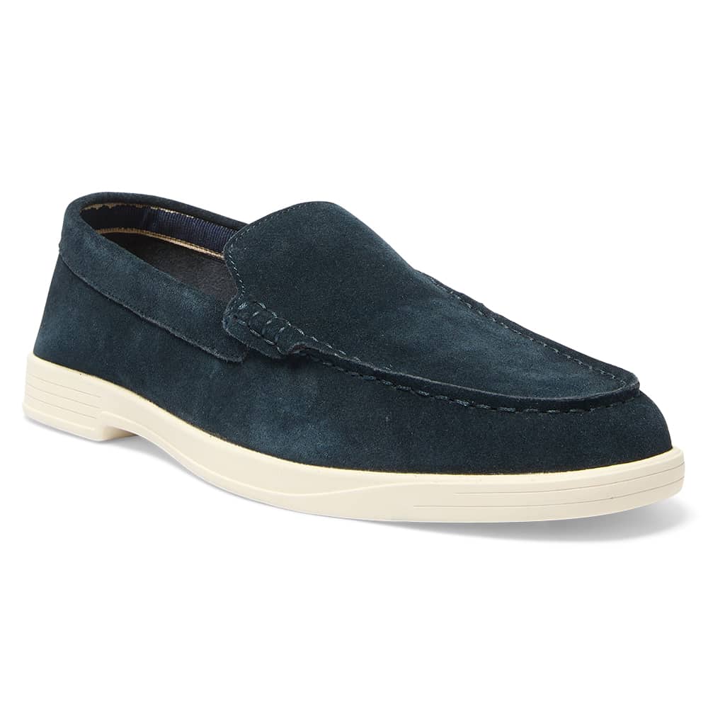 Valiant Loafer in Navy Suede