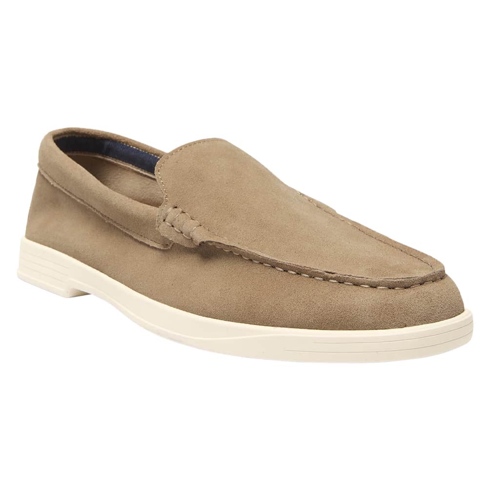 Valiant Loafer in Taupe Suede
