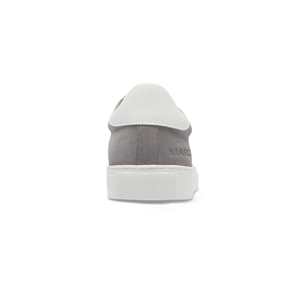 Varsity Sneaker in Grey And White Leather