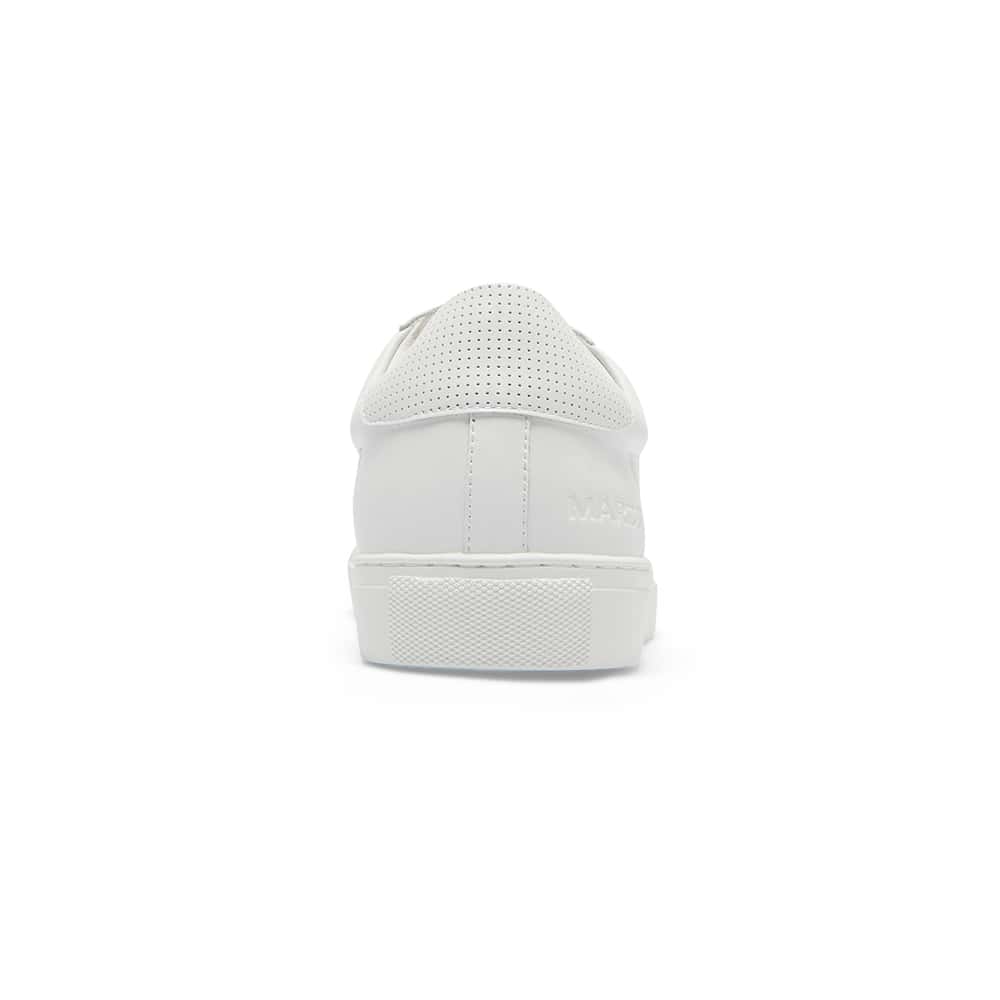 Varsity Sneaker in White Leather