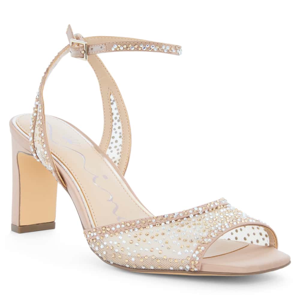 Agnus Heel in Honey Shimmer Mesh Mesh