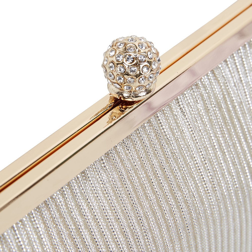 Aneka Handbag in Champagne Satin