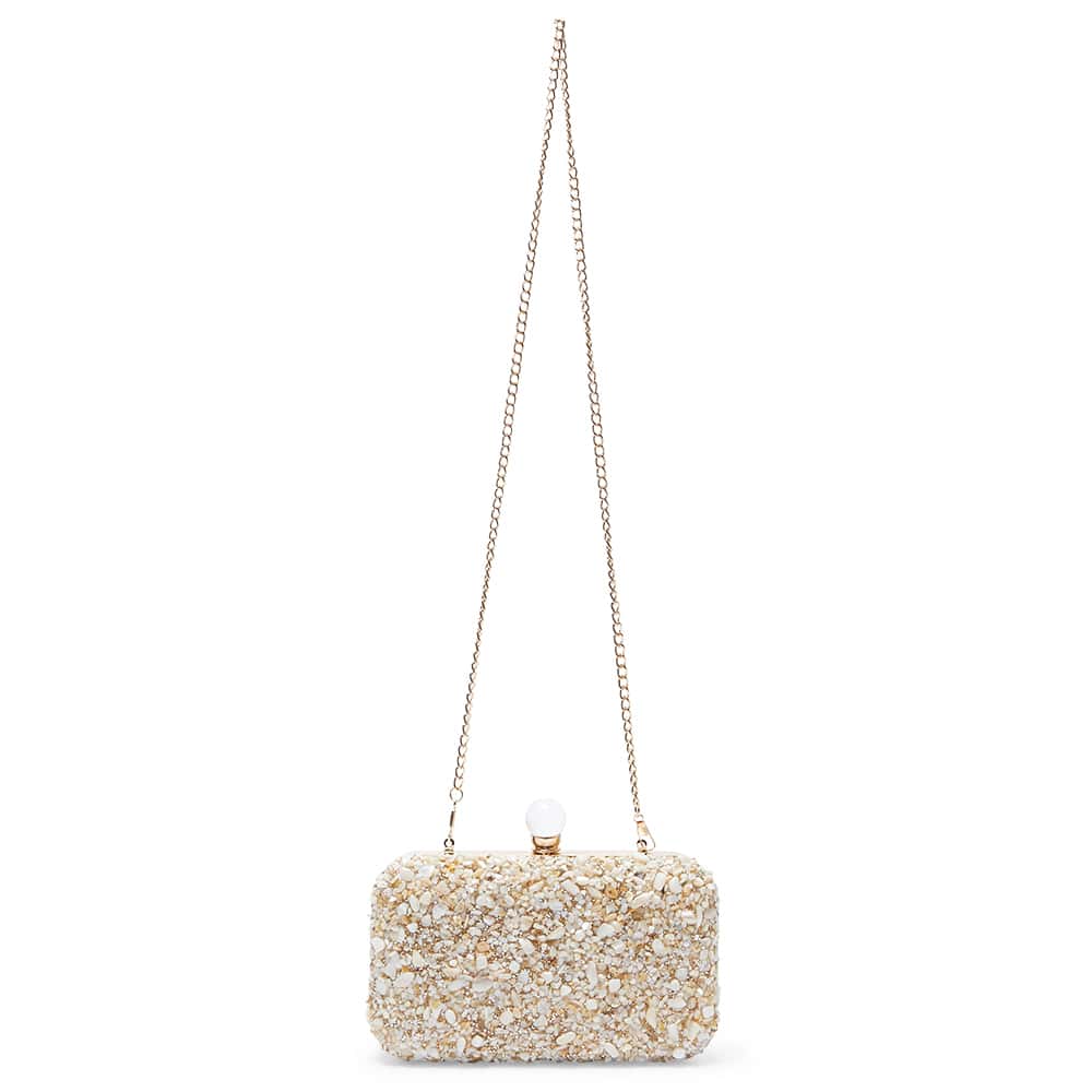 Bliss Handbag in Ivory Crystal