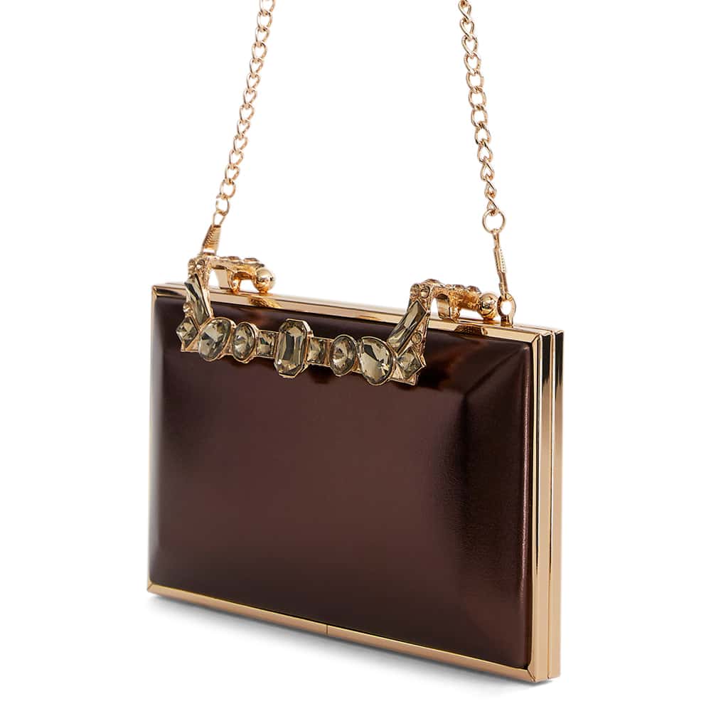 Boujee Evening Bag in Brown Luna Foil
