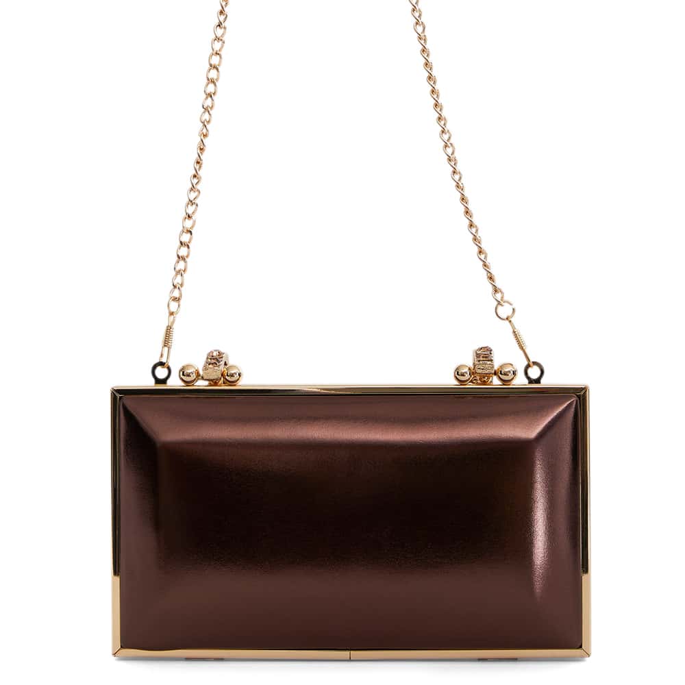 Boujee Evening Bag in Brown Luna Foil