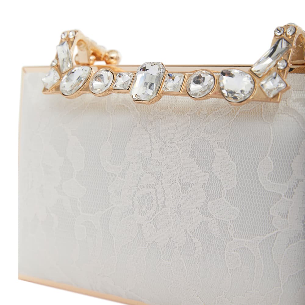 Boujee Evening Bag in Ivory