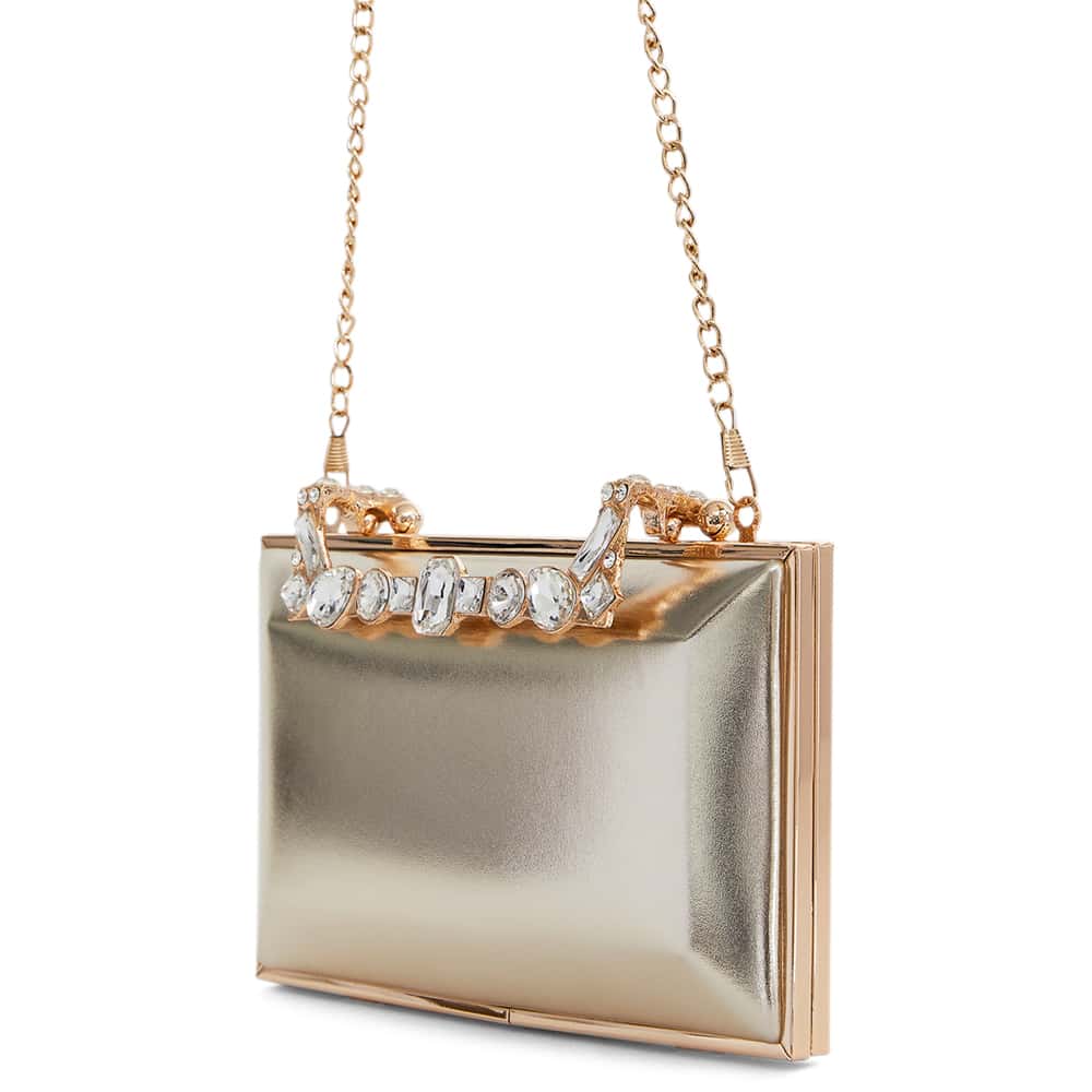 Boujee Evening Bag in Platino Luna Foil