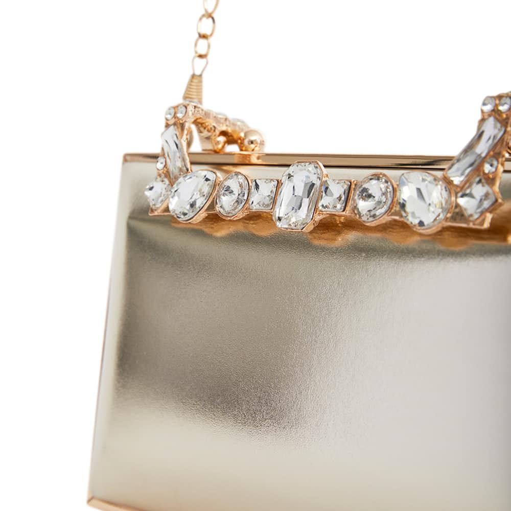 Boujee Evening Bag in Platino Luna Foil