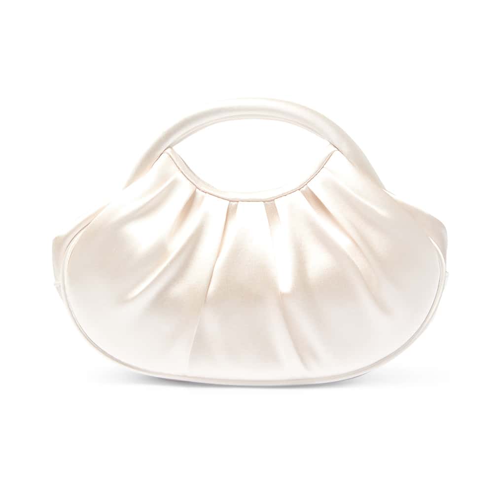 Bren Evening Bag in Ivory Satin
