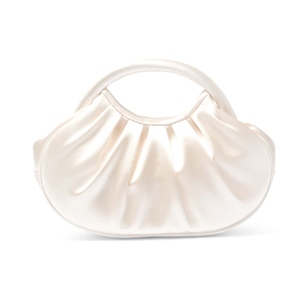 Bren Evening Bag in Ivory Satin