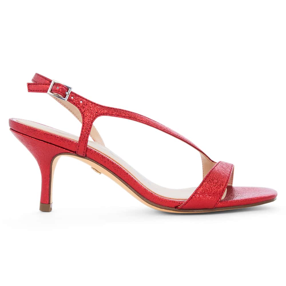 Bubbles Heel in Red Rouge Stellar Glow