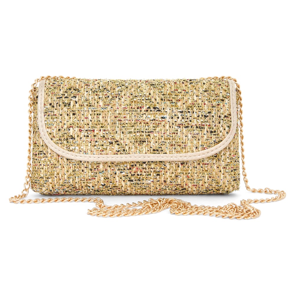 Cerise Evening Bag in Gold Multi Fabric