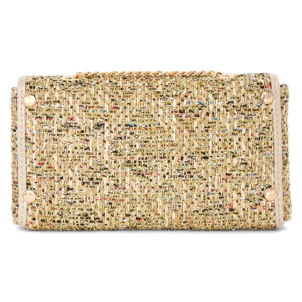Cerise Evening Bag in Gold Multi Fabric