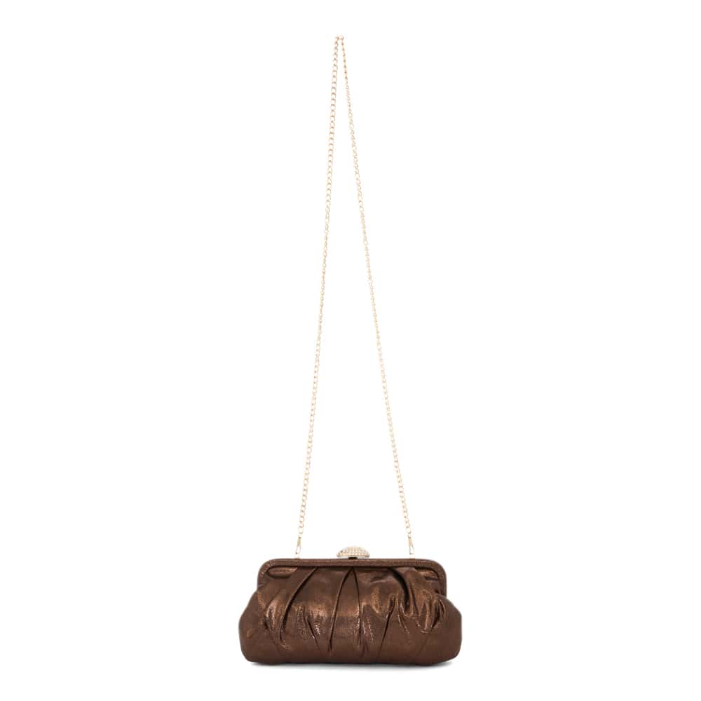 Concord Handbag in Bronze Satin Satin