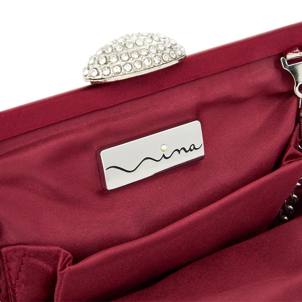 Concord Handbag in Cherrywood Satin