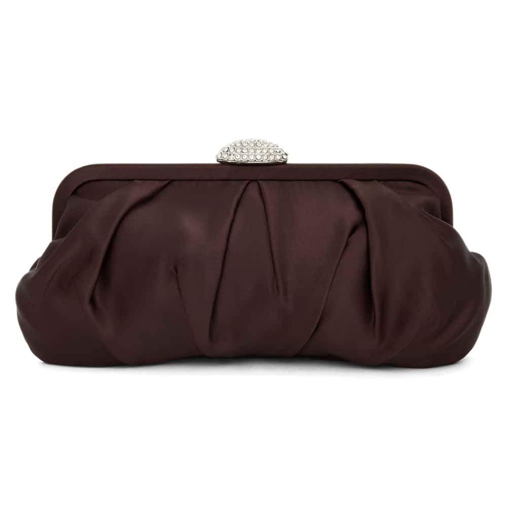 Concord Handbag in Chocolate Satin