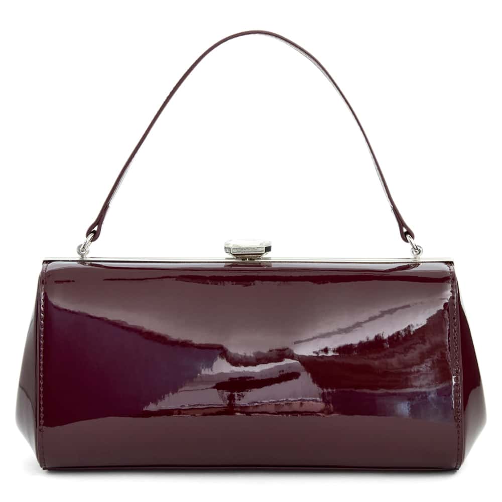 Delsie Clutch in Burgundy