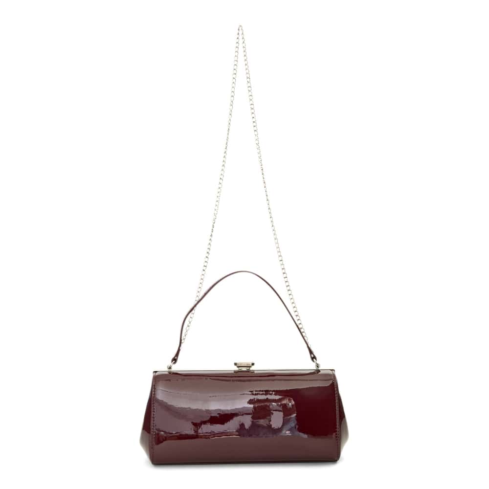 Delsie Clutch in Burgundy