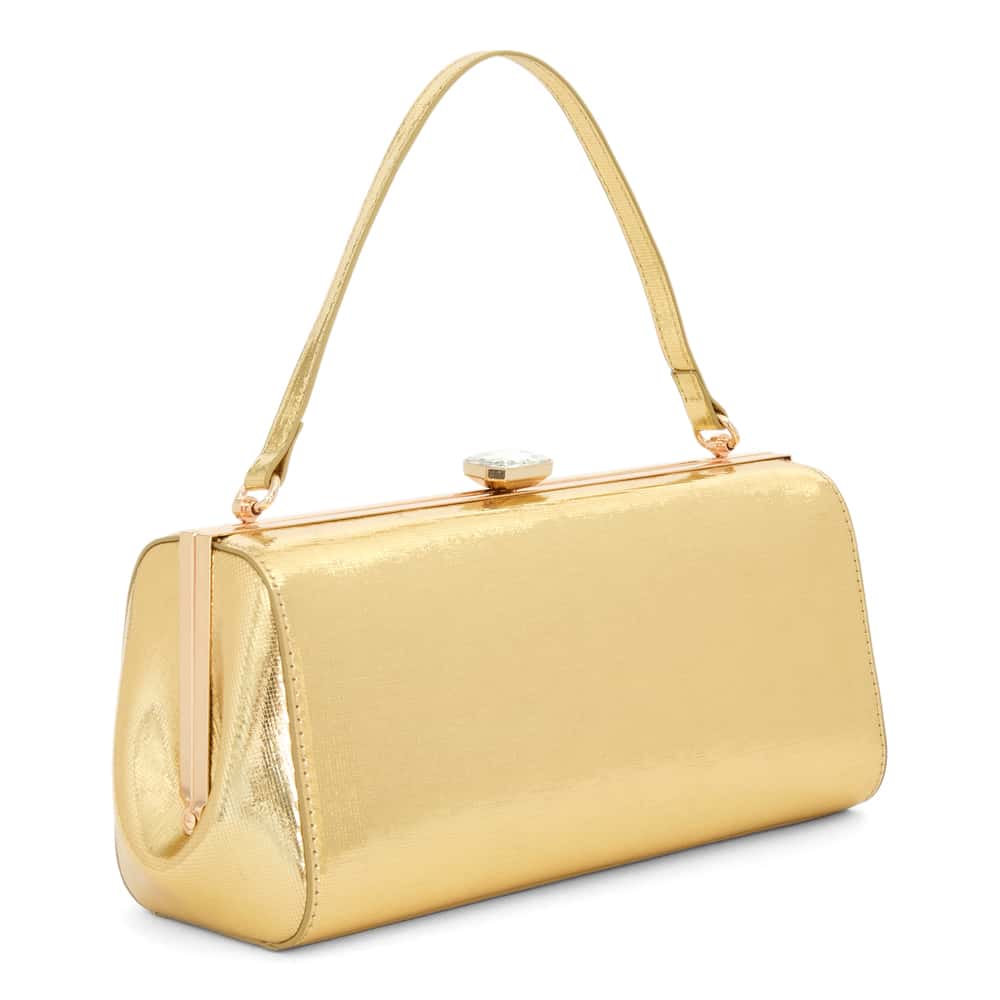 Delsie Clutch in Gold