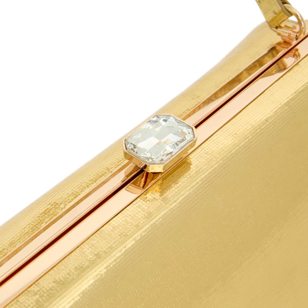 Delsie Clutch in Gold