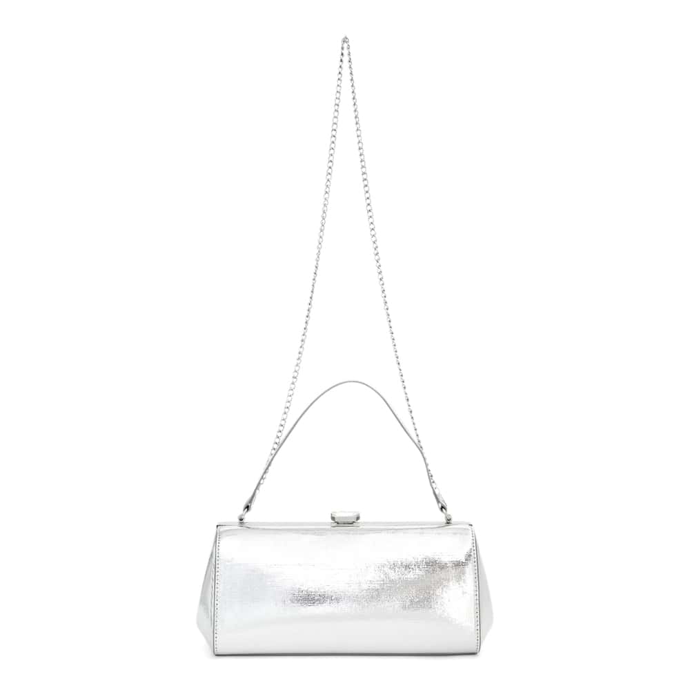 Delsie Clutch in Silver