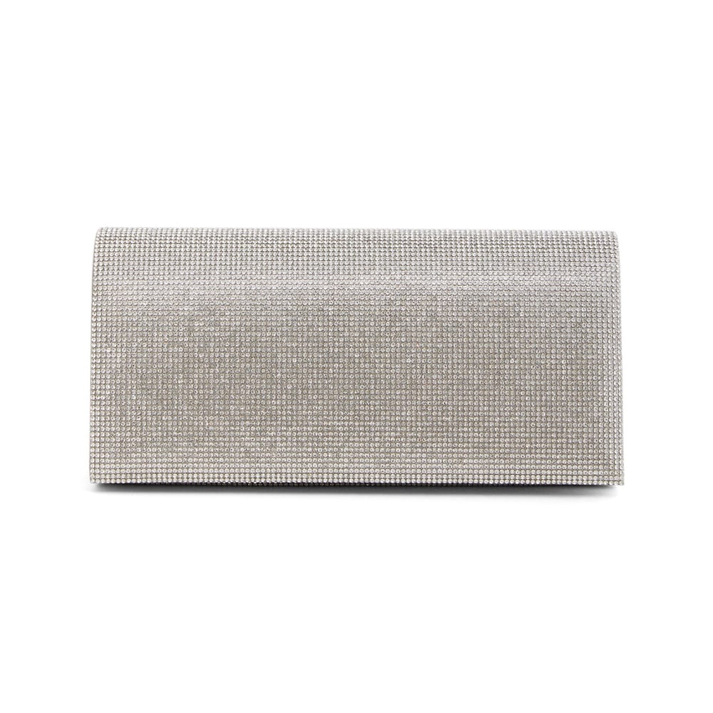 Deva Evening Bag in Silver Crystal