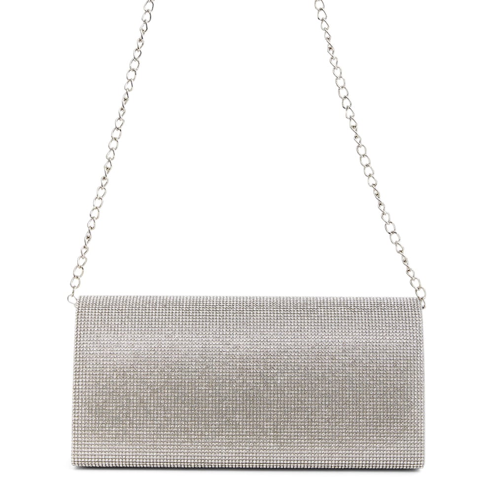 Deva Evening Bag in Silver Crystal