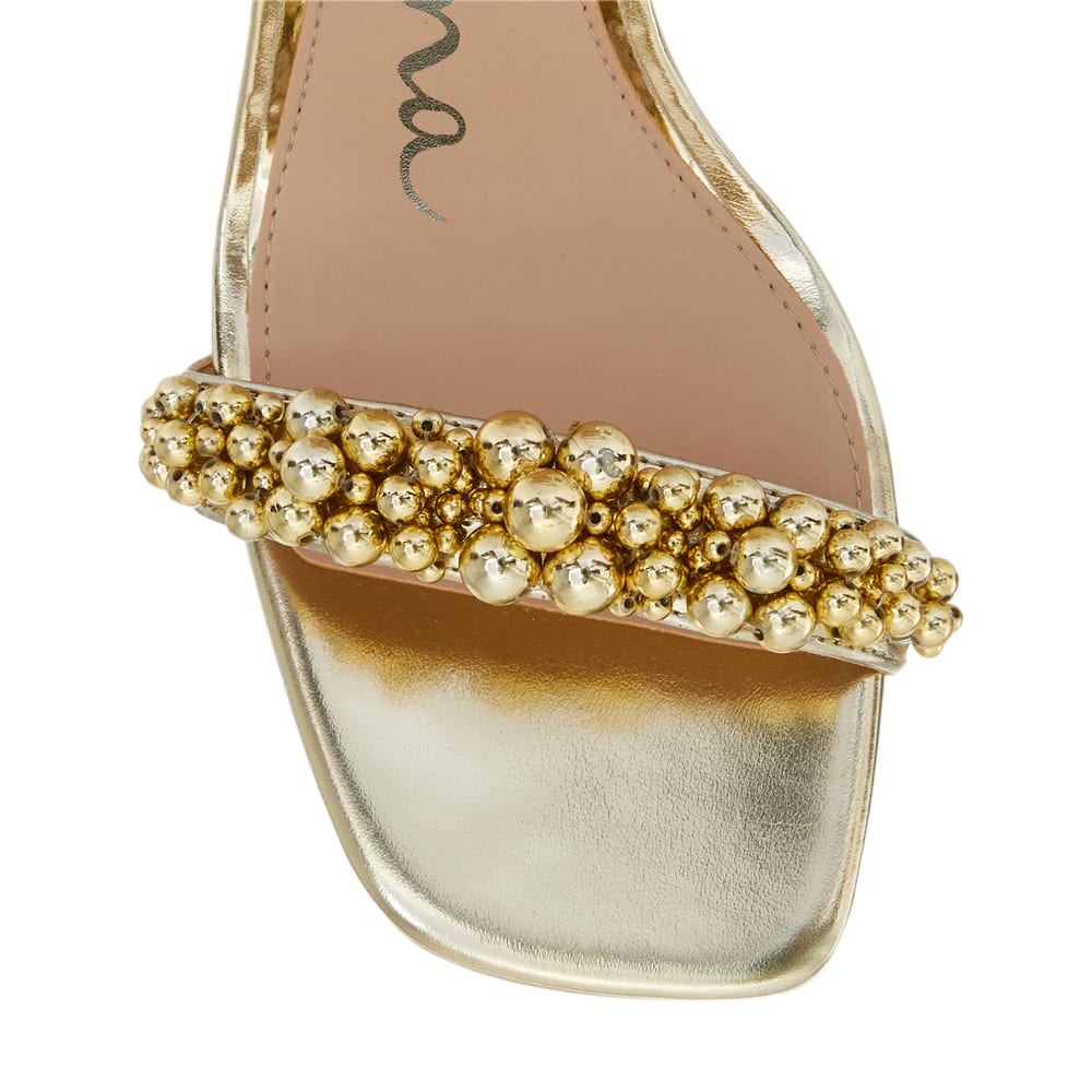 Evette Heel in Platino Met Foil