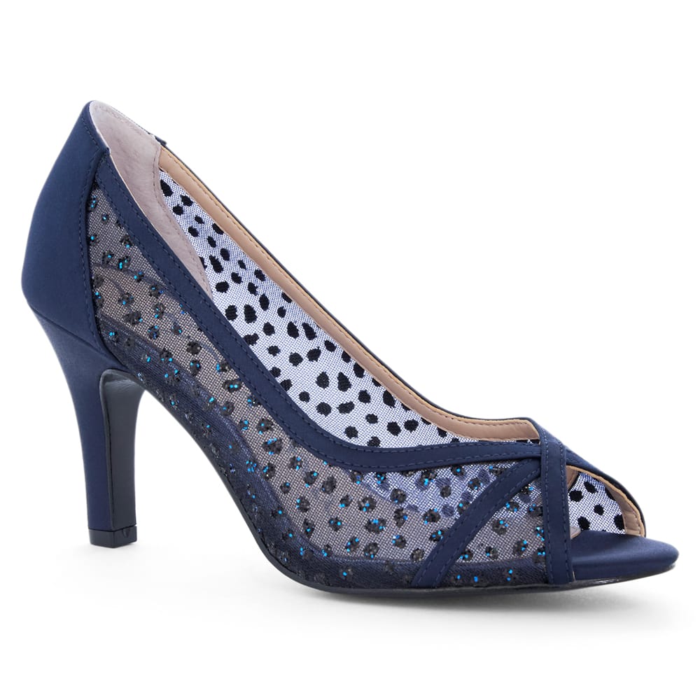 Flavia Pumps in Navy Luster