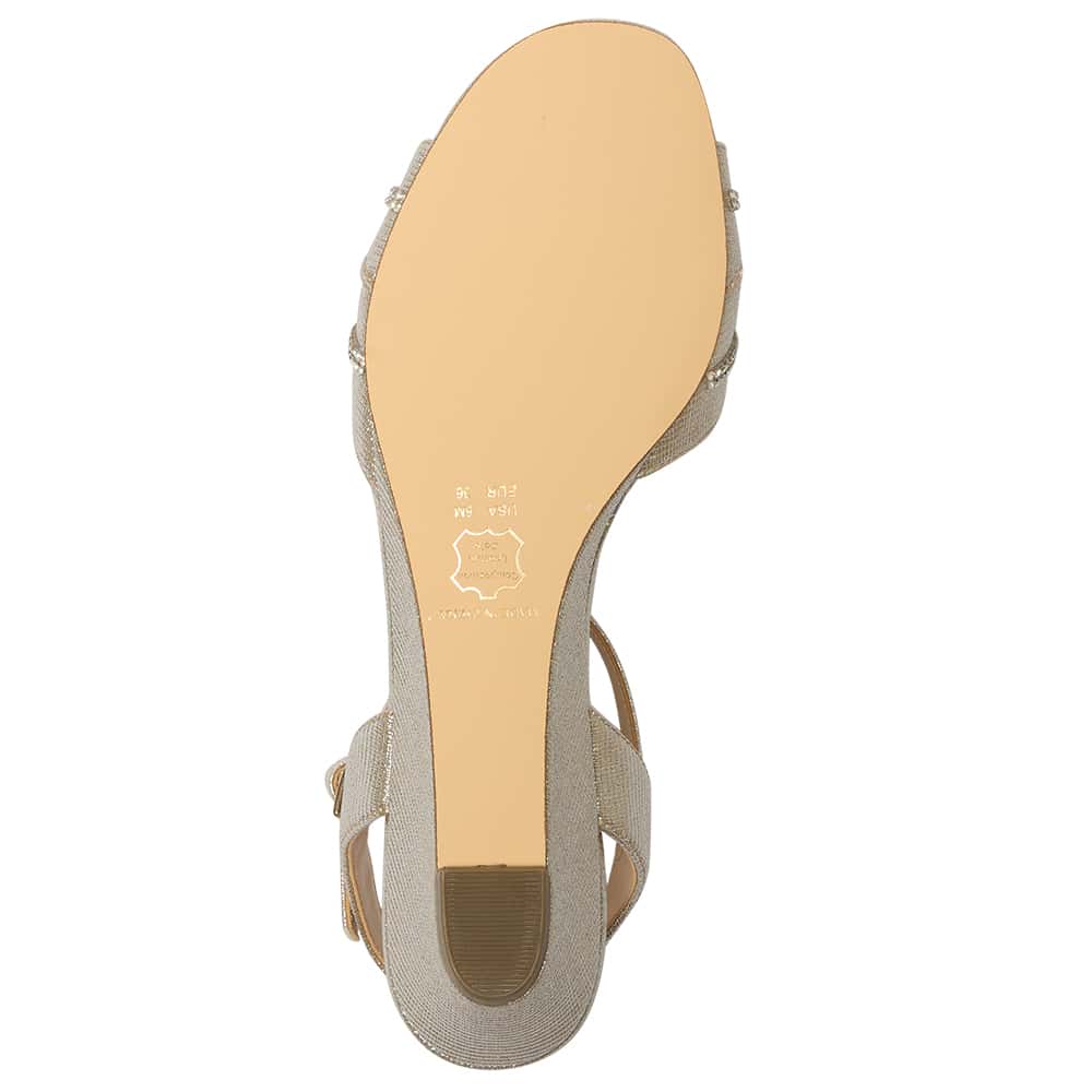Franie Heel in Platino Bella Shine