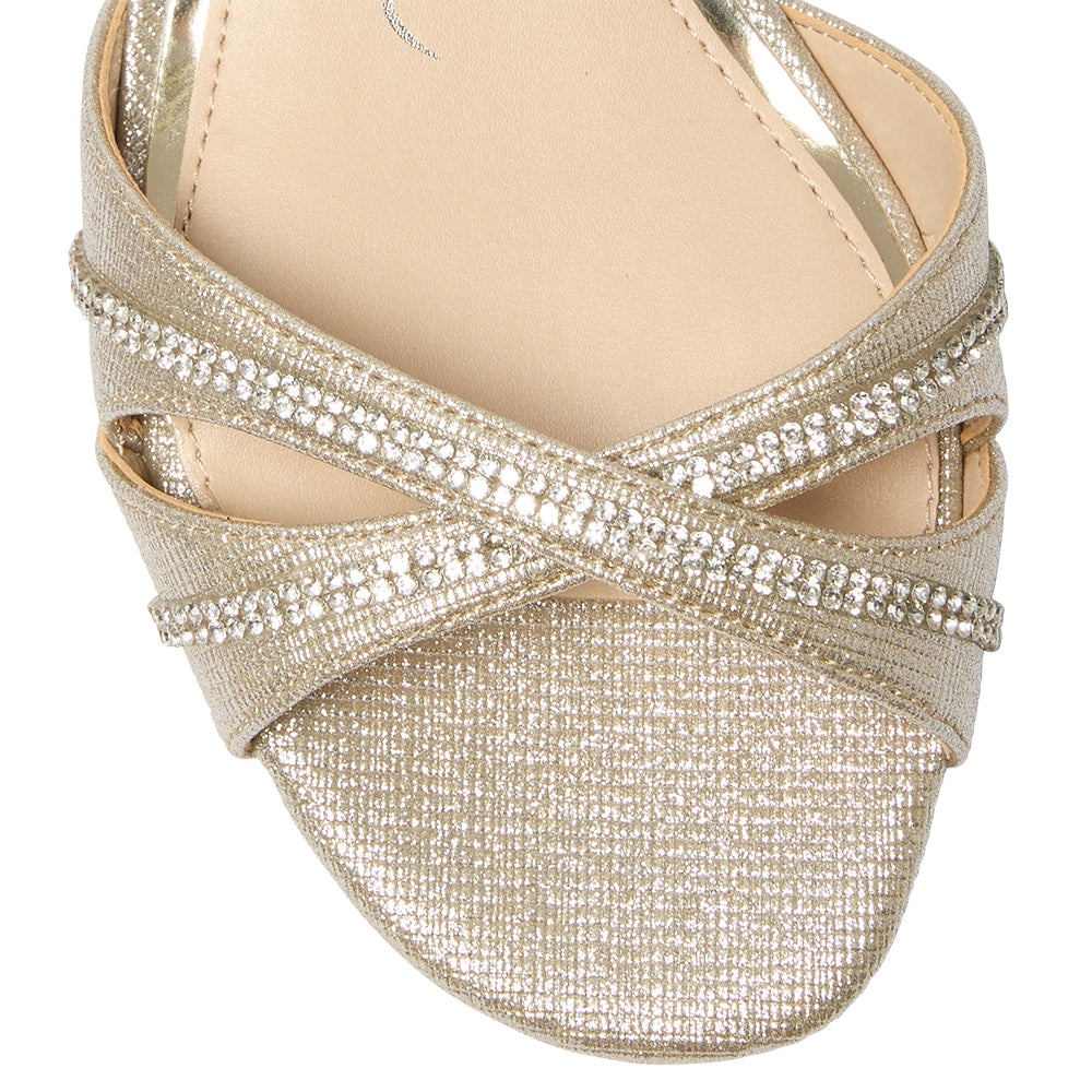 Franie Heel in Platino Bella Shine