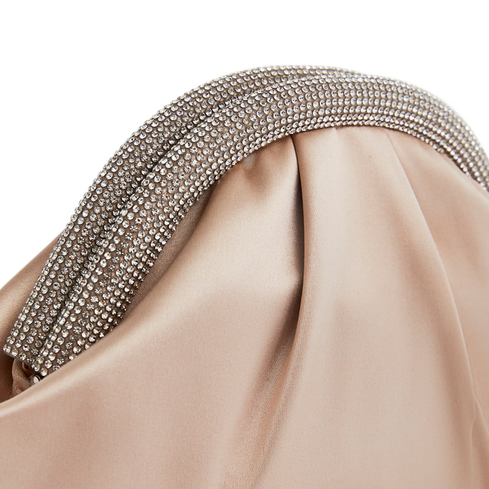 Jane Clutch in Pearl Rose Satin