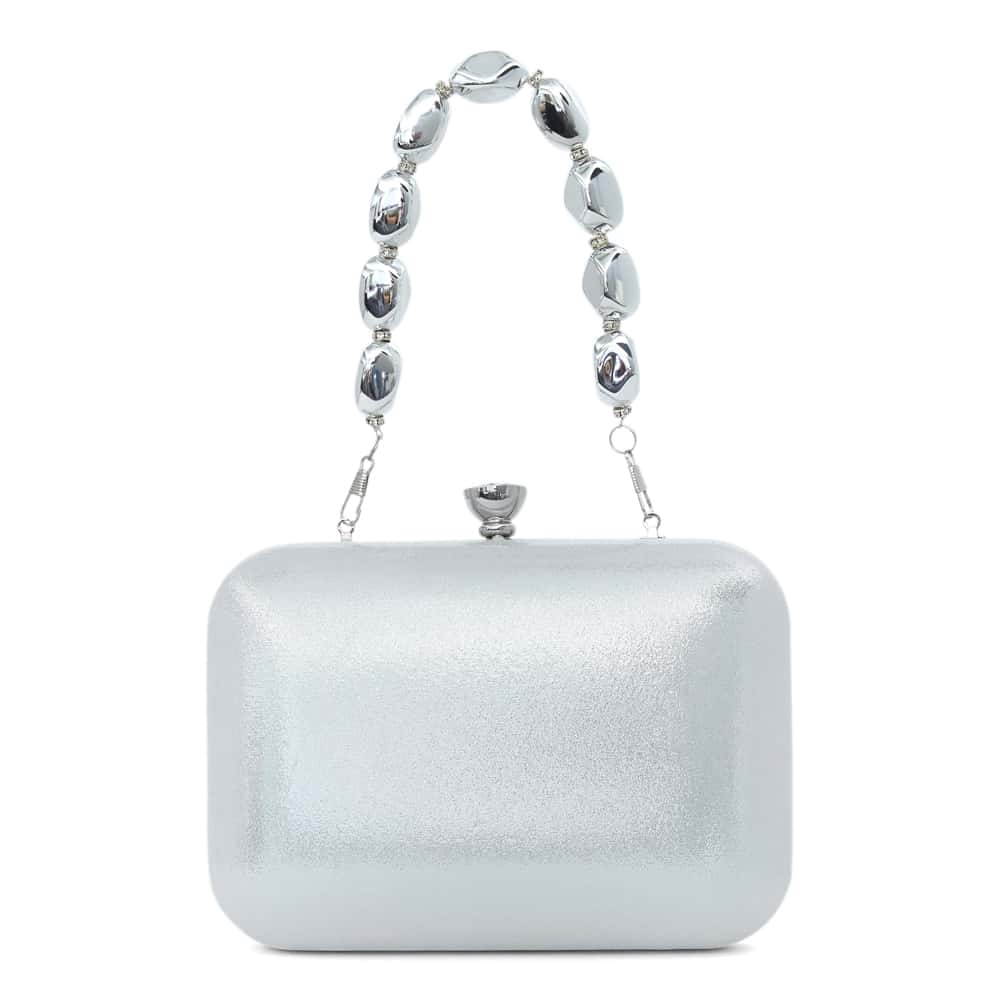 Kaela Evening Bag in Silver
