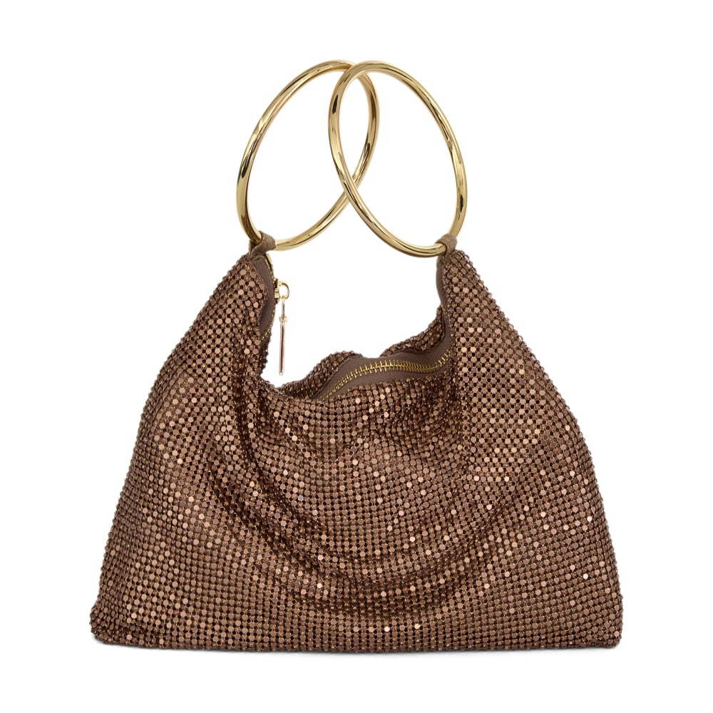Lia Evening Bag in Bronze Mesh