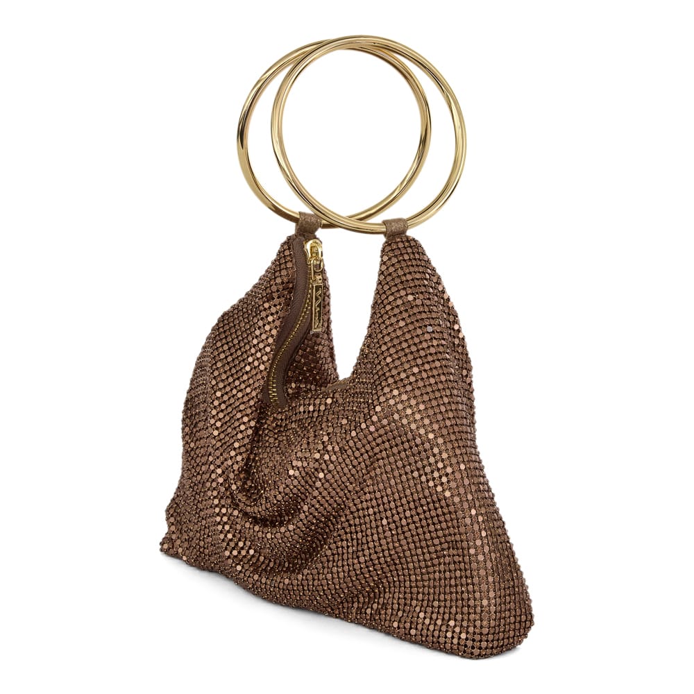 Lia Evening Bag in Bronze Mesh