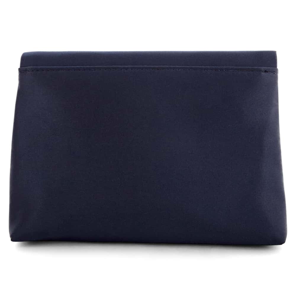 Livia Clutch in Navy And Silver