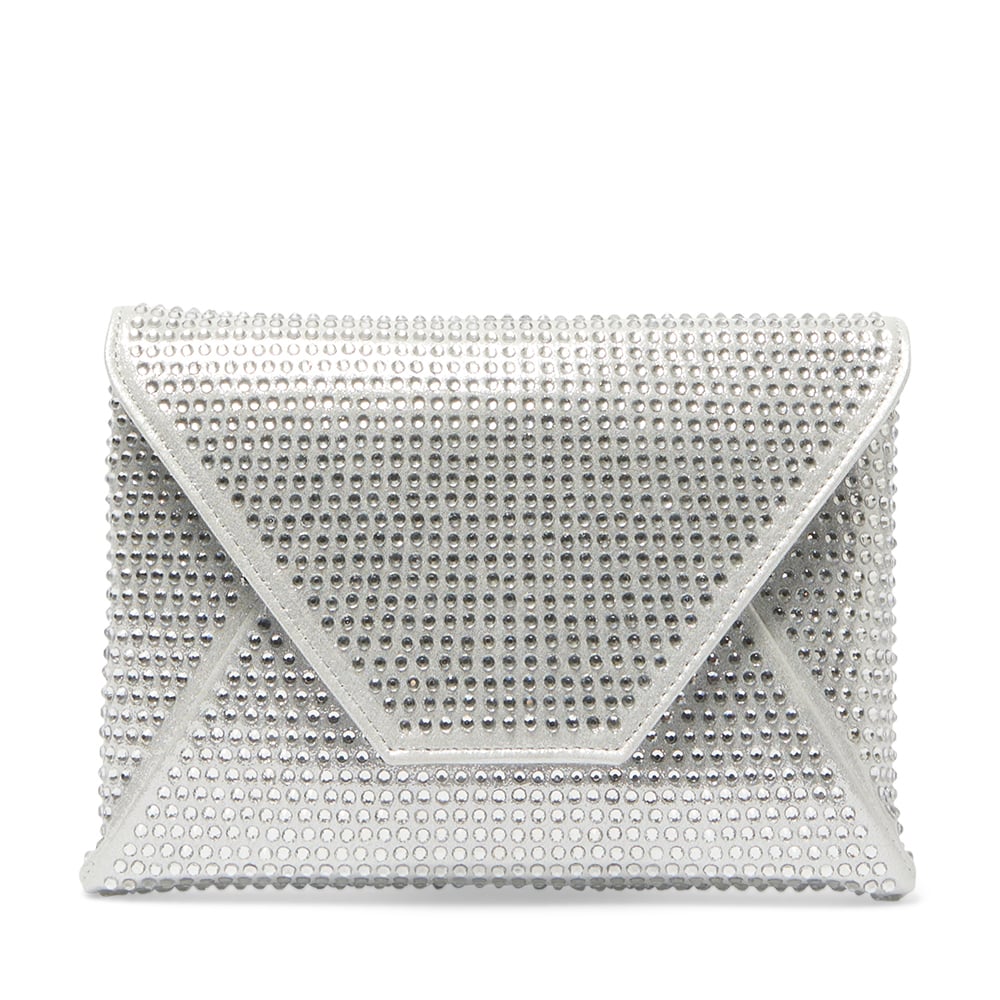Lorna Clutch in Silver Crystal