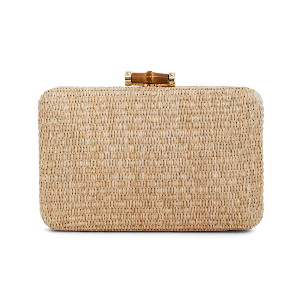 Malia Evening Bag in Light Natural Multi
