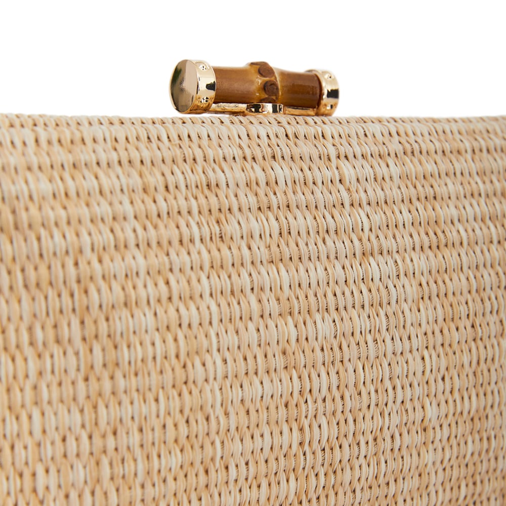 Malia Evening Bag in Light Natural Multi