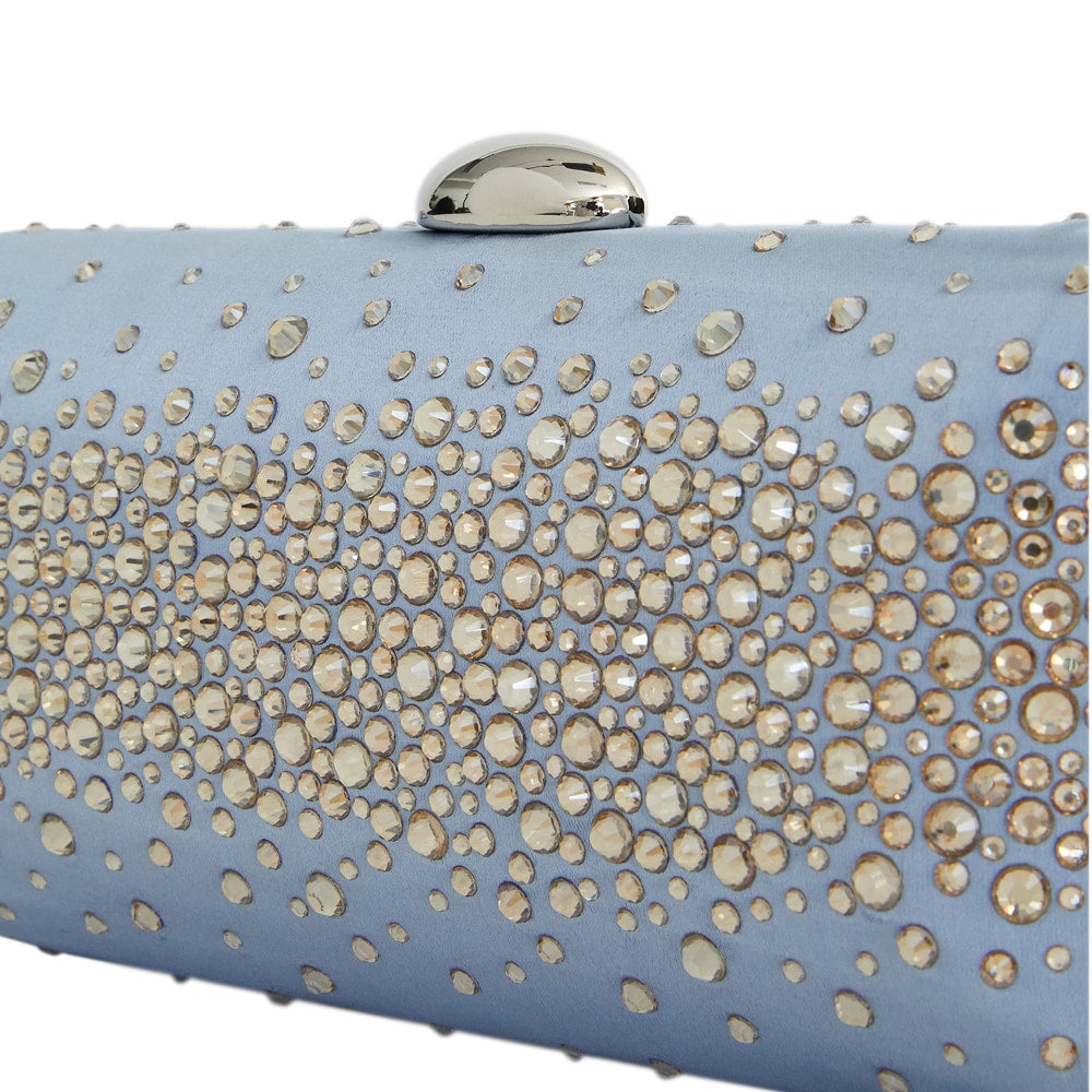 Purity Evening Bag in Icy Blue Crystal