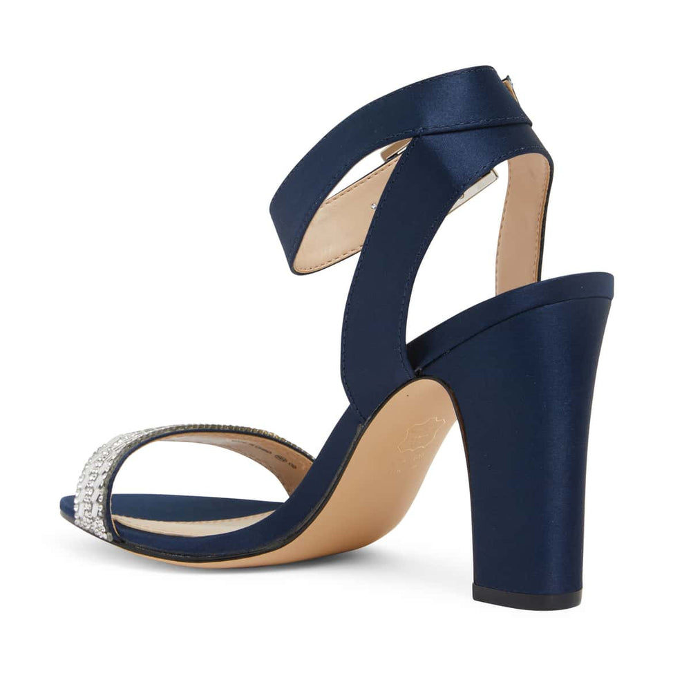 Sharon Heel in Navy Fabric