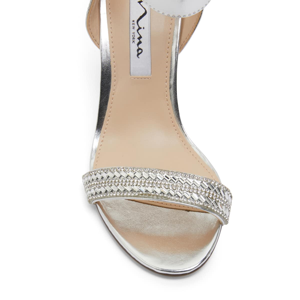 Sharon Heel in Silver Sparkle
