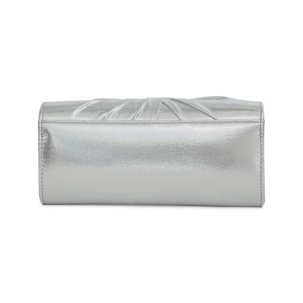 Spirit Evening Bag in Silver Suedette