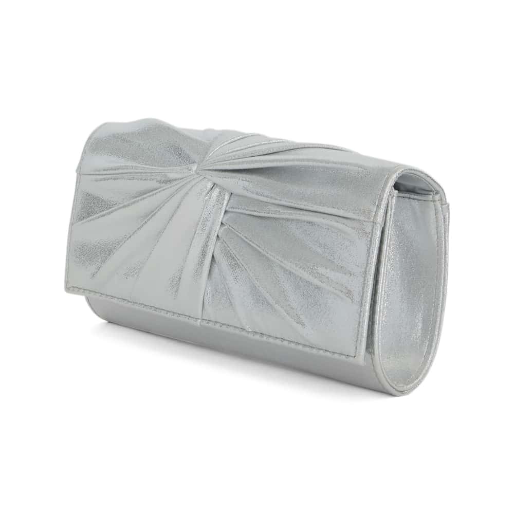 Spirit Evening Bag in Silver Suedette