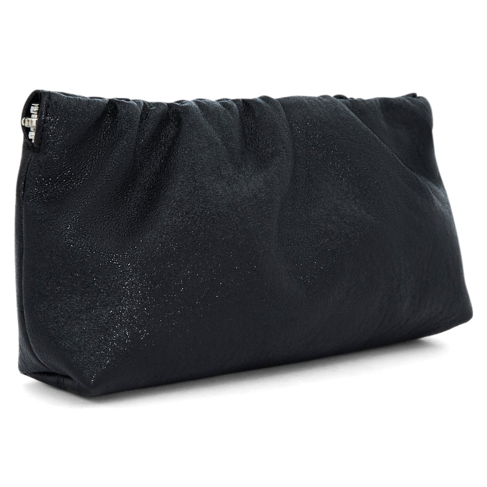 Thea Evening Bag in Black Fabric